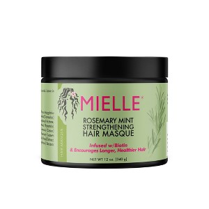 Mielle Organics Rosemary Mint Strengthening Hair Masque - 12oz - 1 of 4
