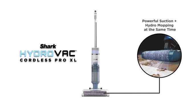 Shark HydroVac Cordless Pro XL 3-in-1 vacuum mop and self-clean system for hard floors and area rugs - WD201, 2 of 15, play video