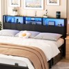 Aheaplus Storage Headboard with Power Outlets & Led Lights, Height Adjustable, Reversible Headboard - 2 of 4