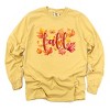 Simply Sage Market Fall Leaves Watercolor Garment Dyed Long Sleeve - 2 of 4