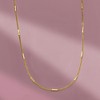 Pure Collection by Ross-Simons Italian 18kt Gold Vermeil Bar and Curb-Link Station Necklace Size 16 - 3 of 4