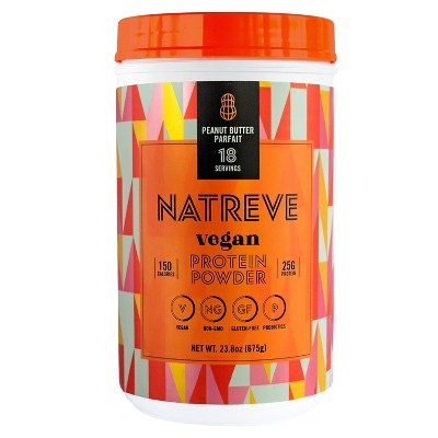 Natreve Vegan Protein Powder - Peanut Butter Parfait - 23.8oz