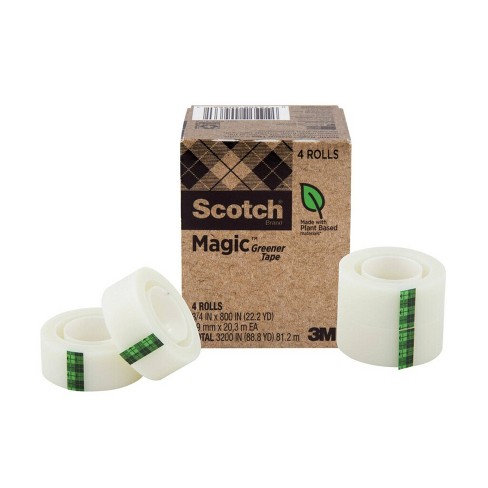 Scotch Transparent Tape, 3/4 x 1296 Inches, 6 Rolls, Boxed (600-6PK)