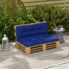 Outsunny 2 Seater Pallet Cushions Outdoor 3.9 in. Thick Replacement Cushions with Tufted Design for Garden, Patio - 2 of 4