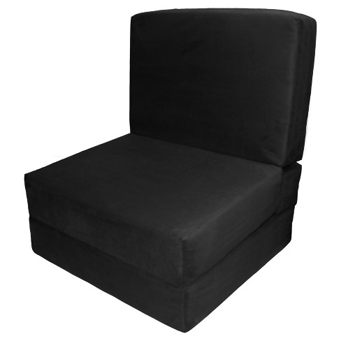 Nomad Flip Chair Child Size Sleeper Bed Matte Black Epic Furnishings