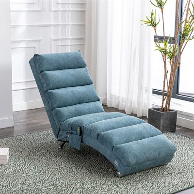 Chaise Lounge Indoor Chair Modern, Long Lounger for Office or Living Room