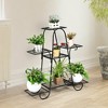 Costway 7 Tier Plant Stand Metal Shelf Multilayer Potted Display Rack ...