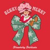 Mens Strawberry Shortcake Berry Merry Green Bow T Shirt - 2 of 4
