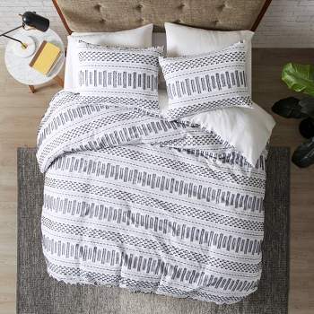 3pc Rhea Cotton Jacquard Mini Comforter & Sham Set 