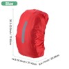 Unique Bargains Waterproof Backpack Rain Cover with a Vertical Reflective Strap for Hiking/Biking 1 Pc - 3 of 4