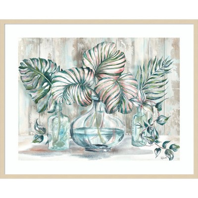 Island Tropics Still Life Framed Watercolor Botanical Print