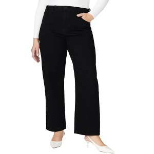 ELOQUII Women's Plus Size The Naomi Comfort Stretch Straight Leg Jean - 1 of 4