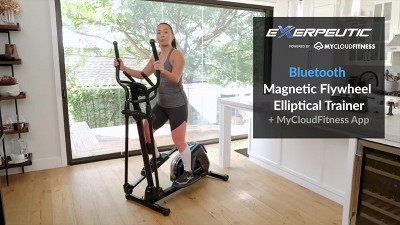 Exerpeutic Magnetic Flywheel Elliptical Trainer Machine With