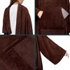 PAVILIA Fleece Wearable Blanket with Sleeves, Warm Cozy Soft Functional Lightweight Sleeved Throw Adults Men Women - 3 of 4