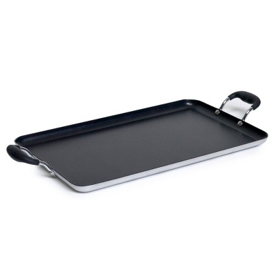 Greenpan Rio Ceramic Nonstick Double Burner Griddle - Black : Target