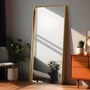 Spassway 38"H x 26"W Rectangle Decorative Aluminum Alloy Mirror Art Designs for Living Room Bedroom Entryway Office Home Black/Gold/Sliver Available - 2 of 4