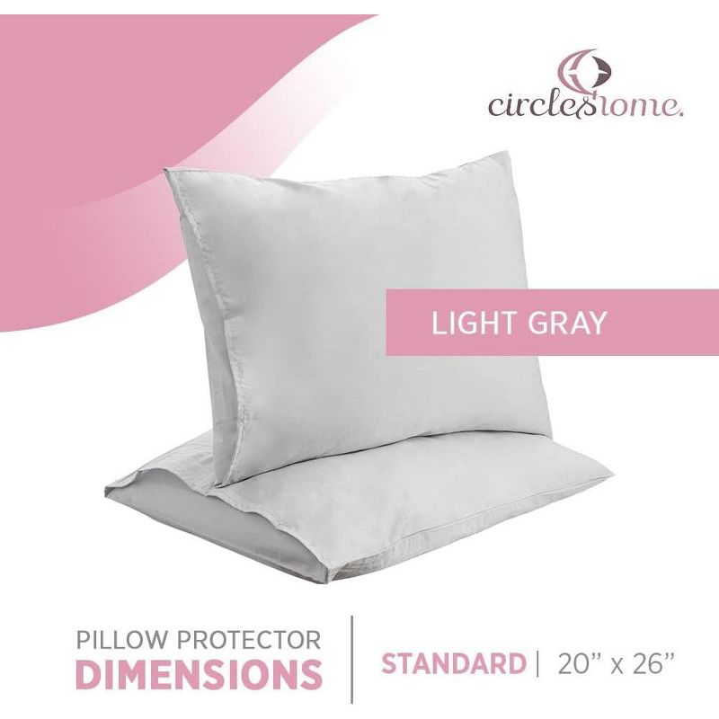 Circles Home Premium Sateen Cotton Blend Envelope Pillowcase - (2 Pack), 3 of 8