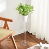 Acrylic Drink Table & Round Side Table, Modern End Table for Living Room, Bedroom, Durable, Scratch-Resistant Acrylic Furniture - Space-Saving - 2 of 4