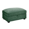 PAGED 34" Chenille Fabric Ottoman with Storage, Modern Sectional Sofa Footstool Module, Entryway Shoe Bench for Living Room, Bedroom - 3 of 4