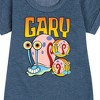 - SpongeBob SquarePants - Gary The Snail Graphic Short Sleeve Fleece Dress - 2 of 4