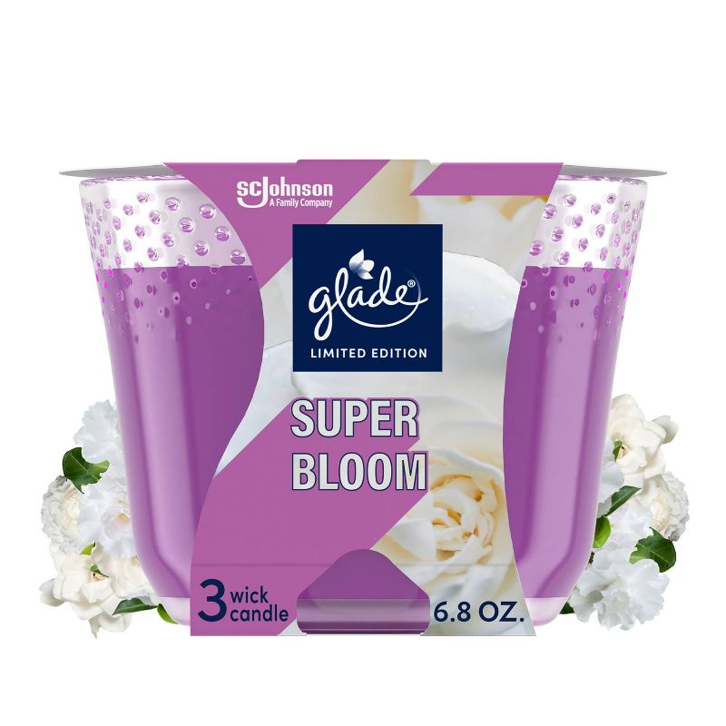 Glade 3 Wick Candle - Super Bloom - 6.8oz, 1 of 13