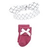 Hudson Baby Infant Girls Headband and Socks Set, Princess, 0-9 Months - 4 of 4