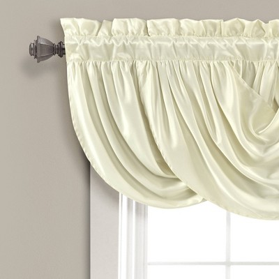 Ivory Polyester Rod Pocket Window Valance