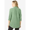 Woman Within Textured Gauze Tunic With Shawl Collar - 3 of 4
