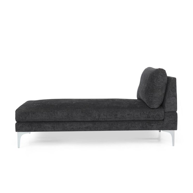 Beamon Contemporary Fabric Chaise Lounge - Christopher Knight Home, 1 of 11