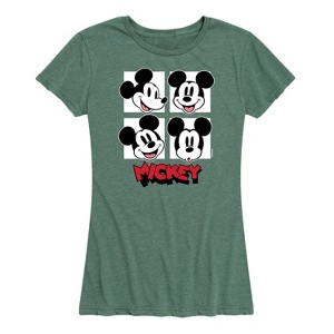 Women's - Disney - Mickey Grid Short Sleeve Graphic T-Shirt - 1 of 4