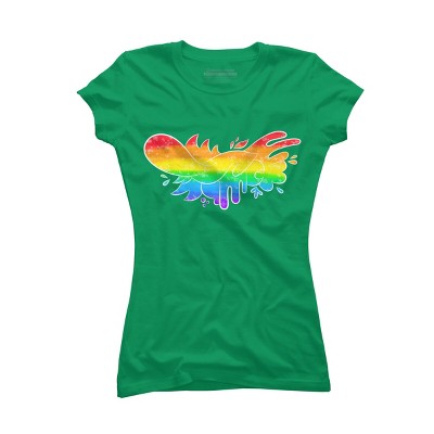 Adult Design By Humans Pride Rainbow Doodle By Maricalvente T-Shirt