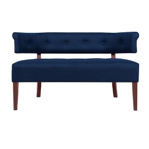 Jennifer Taylor Home Jared Roll Arm Tufted Bench Settee - 1 of 4