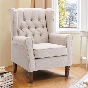 SYFERLORY White 2 Piece Sofa Set Bean Bag Chair High-Density Foam Lazy Sofa w/ Footstool - 1 of 1