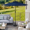 Tangkula Outdoor Patio Umbrella Modern Table Umbrella w/8 Heavy Duty Ribs Sun-proof - 2 of 4