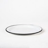 Granite Wire 12-Inch Enameled Steel Dinner Plate, Indoor/Outdoor Use,Fire & Oven Safe Everyday Dinnerware, Lightweight & Ideal for Camping, Kitchen - 3 of 4