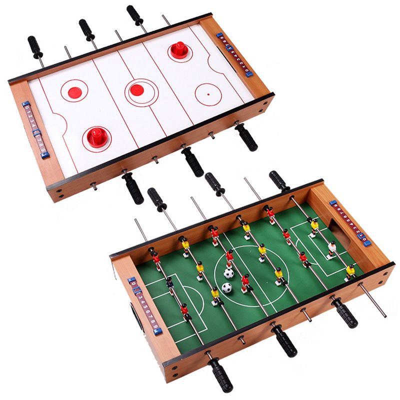 Costway 2 In 1 Table Game Air Hockey Foosball Table Christmas Gift For Kids Indoor Outdoor, 1 of 8