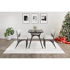 GOCAPTAIN 5-Piece Dining Table Set with Storage Shelf and 4 Velvet Chairs, Small Space Kitchen Table for 4, Dining Set for Small Space, Apartment - 3 of 4