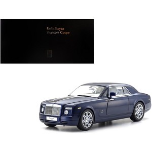Rolls Royce Phantom Coupe Blue Metallic 1/18 Diecast Model Car by Kyosho - 1 of 4