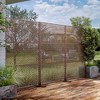 Lirago Metal Outdoor Privacy Screen Freestanding Patio Decorative Screens - 72"x47", Brown - 4 of 4