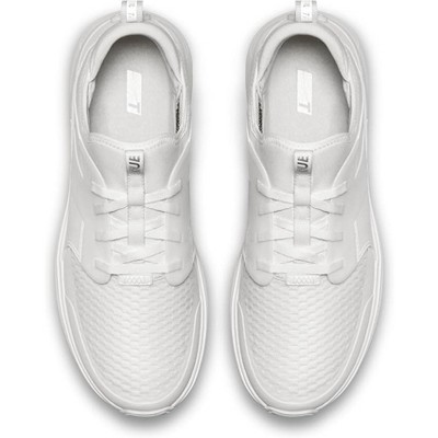 True linkswear Lux G Premium Leather Waterproof Golf Shoes (White on White, 12.5) — фото 4