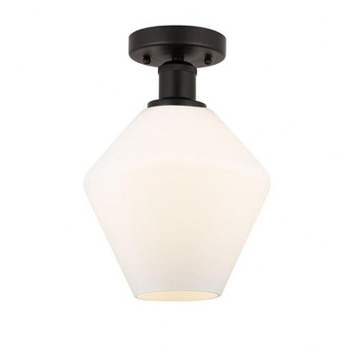 Cindyrella - 1 Light Semi-Flush Mount In Nautiical Style-11.25 Inches Tall and 8 Inches Wide