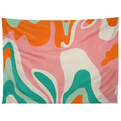 Sunshinecanteen Psychedelic Fleurs Tapestry - Society6