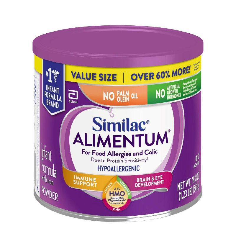 Similac Alimentum Non GMO Hypoallergenic Powder Infant Formula - 19.8oz, 6 of 8