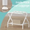 Luggage Rack, Suitcase Stands, Luggage Stand, Foldable Steel Frame,Holds up to 110 lb, 27 x 14.8 x 22.6 inches - 2 of 4