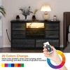 8 Drawers Dresser for Bedroom, Chest of Drawers with Fabric Bins, TV Stand Entertainment Center for Up to 55'', Fabric Closet Dresser for Hallway - 4 of 4