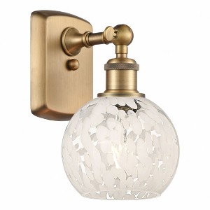 White Mouchette - 1 Light Wall Sconce In Modern Style-9 Inches Tall and 6 Inches Wide - 1 of 1