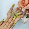 Vynxaria Yellow Trendsetting Wearable Nails for Modern Fashion Size L - 4 of 4