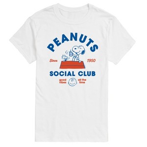 Men's - Peanuts - Social Club Short Sleeve Graphic T-Shirt - 1 of 4