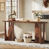 Tribesigns 70.87'' Entryway Table, Wood Console Table with Artistic Arch Base, Sofa Table Behind Couch for Living Room, Foyer, Hallway - 3 of 4