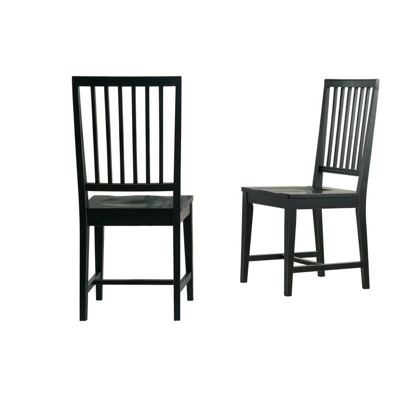 Set of 2 Vienna Wood Dining Armless Chairs - Alaterre Furniture, 1 of 20